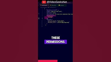 Setting up manifest json file