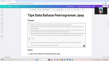 MEMBUAT BEBERAPA TIPE DATA PADA BAHASA PEMROGRAMAN JAVA (Tugas 1 Struktur Data Universitas Terbuka)