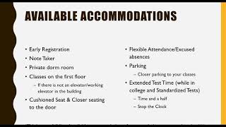 IBD Accommodations While at College - 2019 09 26