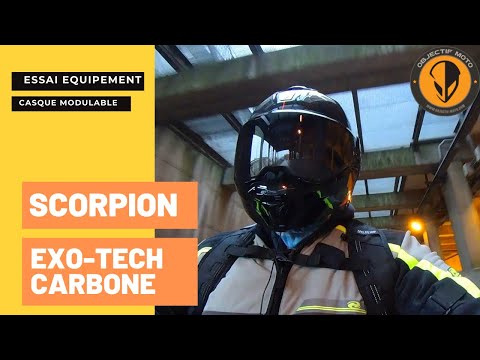Scorpion Exo-Tech carbone, modulable Premium au look d&rsquo;enfer
