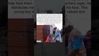 4-Year-Old Superhero Feeds Homeless 🥺❤️