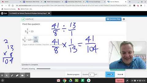 1-6 Practice & Problem Solving EnVision Math Grade 6 Dividing Fractions