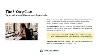 Owner's Draw vs Salary: The Bookkeeping Mechanics for Coaches (10.5.1)