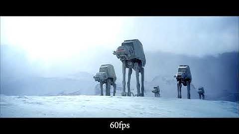 Star Wars Empire Strikes Back - 30 to 60fps DAIN AI Frame Interpolation Test