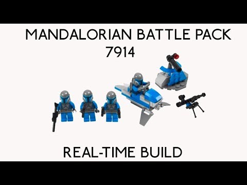 LEGO STAR WARS   MANADLORIAN BATTLE PACK  7914   REAL TIME BUILD   STAR WARS