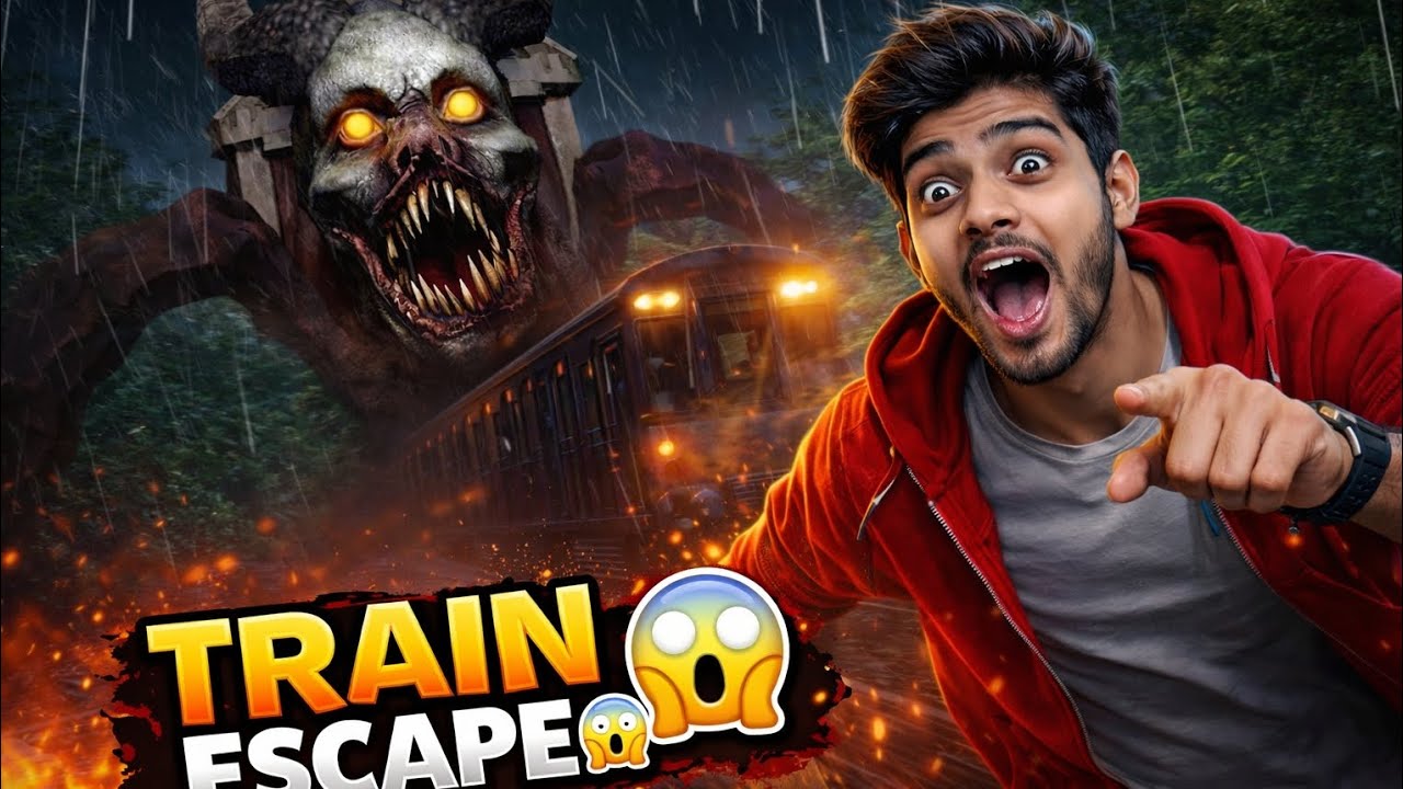 Scary train spider horror game  #viral #horror #scary 