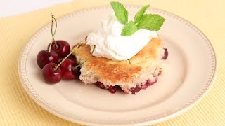 Homemade Cherry Cobbler Recipe  Laura Vitale  Laura in the Kitchen Episode 813