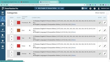 Setting up Powerschool Gradebook