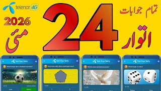 24 May 2026 Questions and Answers | My Telenor Today Questions | Telenor Questions Today