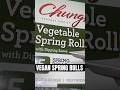 VEGAN VEGETABLE SPRING ROLLS #shorts #veganfood #foodvlog