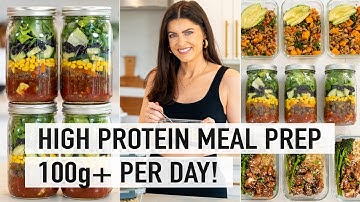 EASY HIGH PROTEIN MEAL PREP | healthy meals for the week (macro friendly)