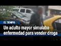 Capturaron a un adulto mayor que simulaba enfermedad con muletas para vender droga | El Tiempo