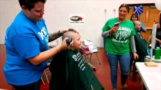 Emily Mack of @School_D15's Riverwood Elementary shaved her head in honor of her aunt who died this