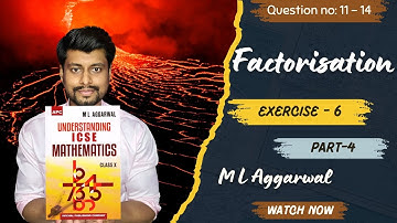 Factorisation Masterclass 🧠 | Remainder & Factor Theorem | Class 10 ML Aggarwal Ex 6 Part 4 | ICSE