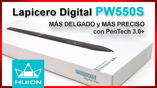 Digital Pen PW550S de HUION con tecnología PenTech 3.0+. ¡Casi como un lápiz de verdad!