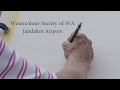 Watercolour society of western australia plein air at jandakot airport