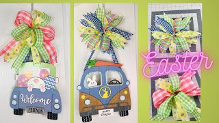 Easter Door Hangers ๐ฐ DIY *DOLLAR GENERAL* Spring Wreaths ๐ธ Bow Tutorials ๐ Wealth