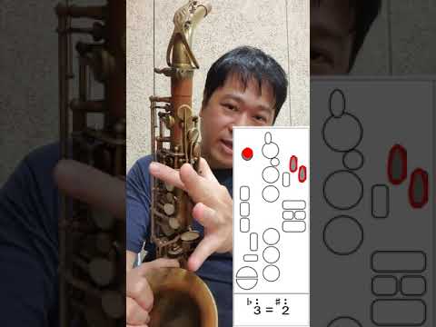 薩克斯風高音按鍵的說明