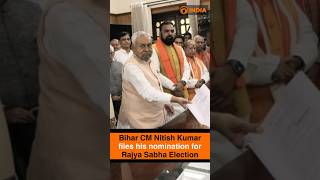 Bihar Chief Minister Nitish Kumar files his nomination for Rajya Sabha Election