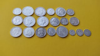 Коллекция серебряных монет Германской Империи.