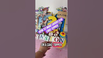 How to make cake topper layers tutorial #caketopper #caketoppertutorial #crafting #cricut