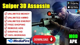 Sniper 3D Mod Menu Apk 2024 -Unlimited Money & Unlimited Ammo | Free Shopping | Unlimited Energy screenshot 3