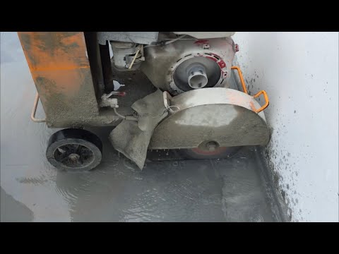 Video Cách cắt ron chống nứt cho bề mặt bê tông nền - Kho Tư... - youtube