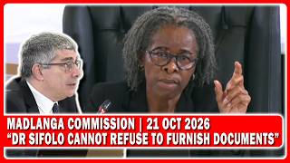 Madlanga Commission In Camera Application “Dr Sifolo CANNOT Refuse To Furnish Documents”