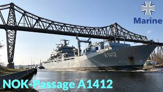 Marine verlegt 174m Kriegsschiff via NOK - Imposante Passage des Nord-Ostsee-Kanals am 3.3.26
