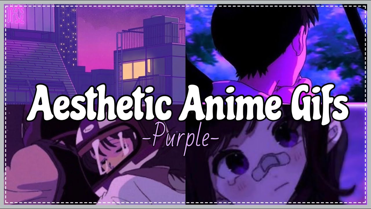 Beautiful Purple Anime GIF Images - Mk GIFs.com