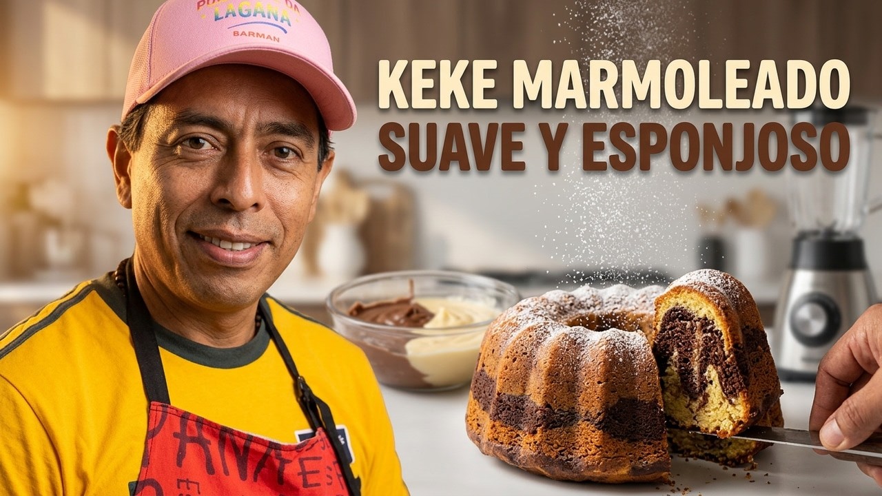 👉 Keke Marmoleado Suave y Esponjoso (Truco de Abuelita) | Tío Denisito