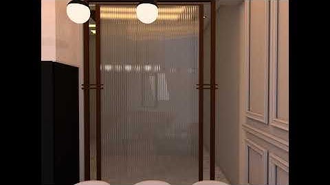 how to achieve this modern frosted glass design using vray in SketchUp