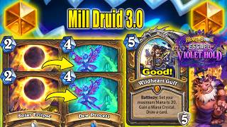 My Mill Druid Deck 3.0 Draws Up To 10 Cards Per Turn At Escape from Violet Hold | Hearthstone