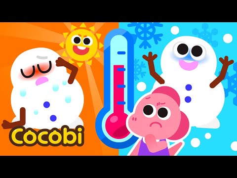 Hot vs. Cold Snowman | Songs for Kids | Cocobi