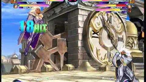 MvC2 Online (360): ShakunohaChaos (Rog/Storm/Psy) vs Brett (MSP) 2 .:10.17.09:.