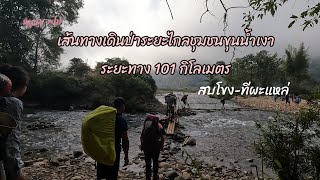 เส้นทางเดินป่าระยะไกลชุมชนขุนน้ำเงา ระยะทาง 101 กิโลเมตร สบโขง-ทีผะแหล่ | หนูนา จะไปไหน?