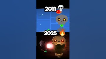 Thumbnail of Geometry Dash: 2011 vs 2025 🤯😱 #shorts