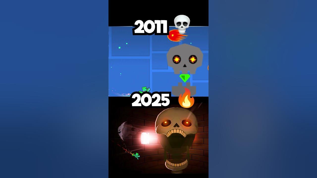 Geometry Dash: 2011 vs 2025 🤯😱 #shorts
