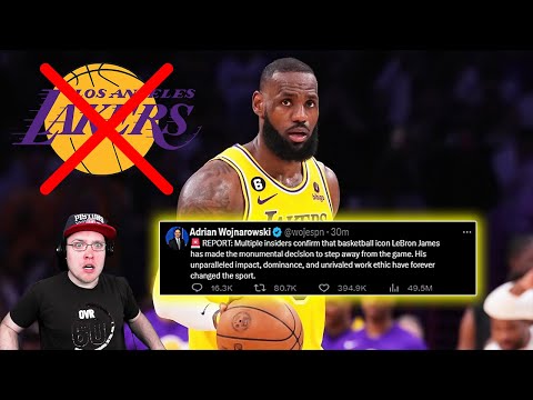 Reacting To LEBRON JAMES RETIRES!!!