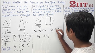 MENSURATION Exercise 17.2 Q1 Class X ICSE | IIT JEE Write whether the following statements