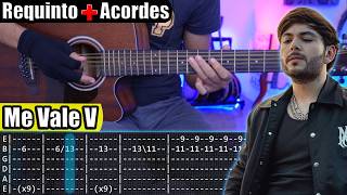 Me Vale V - Tito Double P - Requinto + Acordes | TABS | Tutorial Guitarra