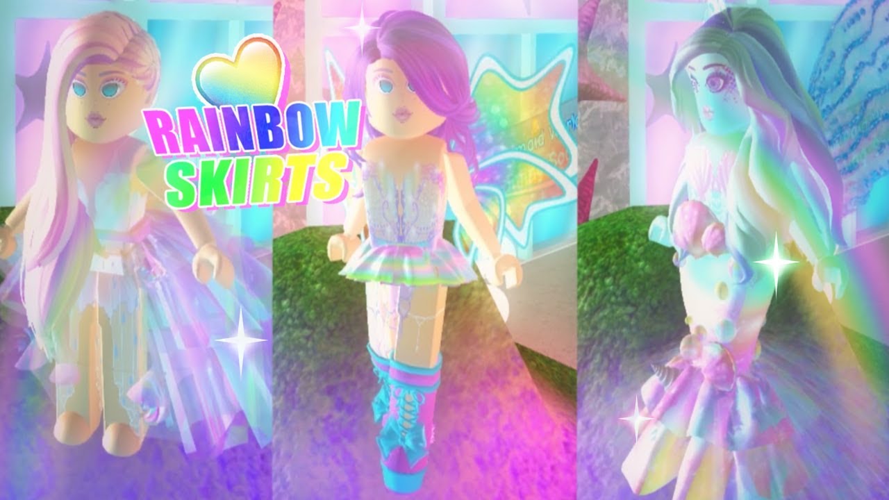 How To Make Rainbow Skirts In Royale High Youtube