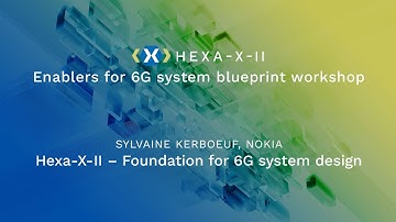 Hexa-X-II Jan 2024 workshop Session 2 on 6G System Design Principles with Sylvaine Kerboeuf (Nokia)