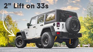 2 Inch Lift Kit with 33' Tires on a Jeep Wrangler JK  Is it any good?
