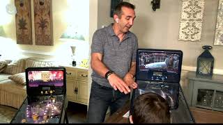 Standing or Tabletop Electronic Pinball Game w/ Lights & Sounds on QVC Standing Or Tabletop Electronic Pinball Game W Lights Sounds On Qvc