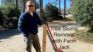 Remove Tree Stumps with Farm Jack