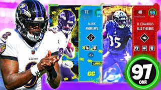 THE RAVENS THEME TEAM IS ELITE!! AKA GUS, LAMAR + MORE !! [MADDEN 23]