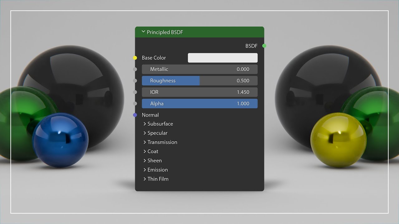 UNDERSTANDING THE PRINCIPLED BSDF NODE IN BLENDER 4 2 - YouTube