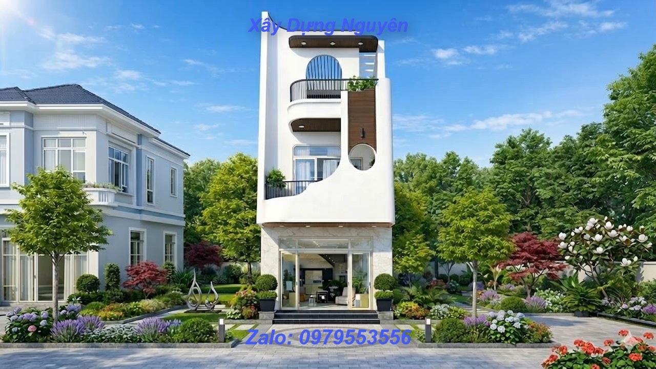 Mẫu Nhà Ống 1 Trệt 2 Lầu Diện Tích 4x18m Thiết Kế 5 Phòng Ngủ #nha3tang