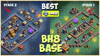 New BH8 Base Link Stage 1 & 2 (Builder base 2.0) | Best Builder Hall 8 Base Link | Clash of Clans #2